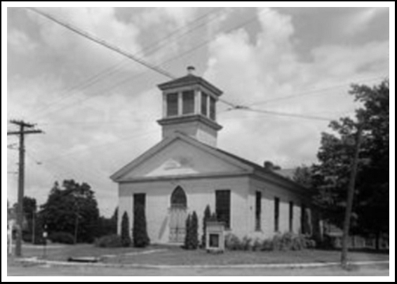 Universalist Church before moving, North Olmsted, OH