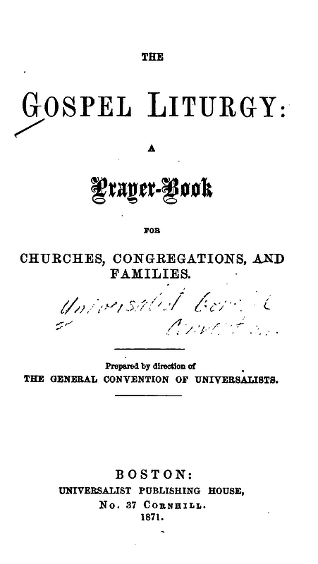 'Gospel Liturgy: A Prayer Book Cover (1871)