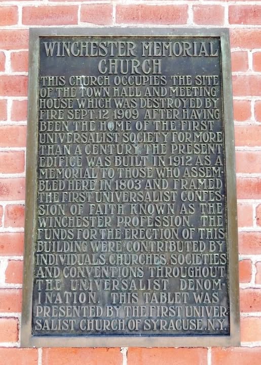Winchester Confession Marker