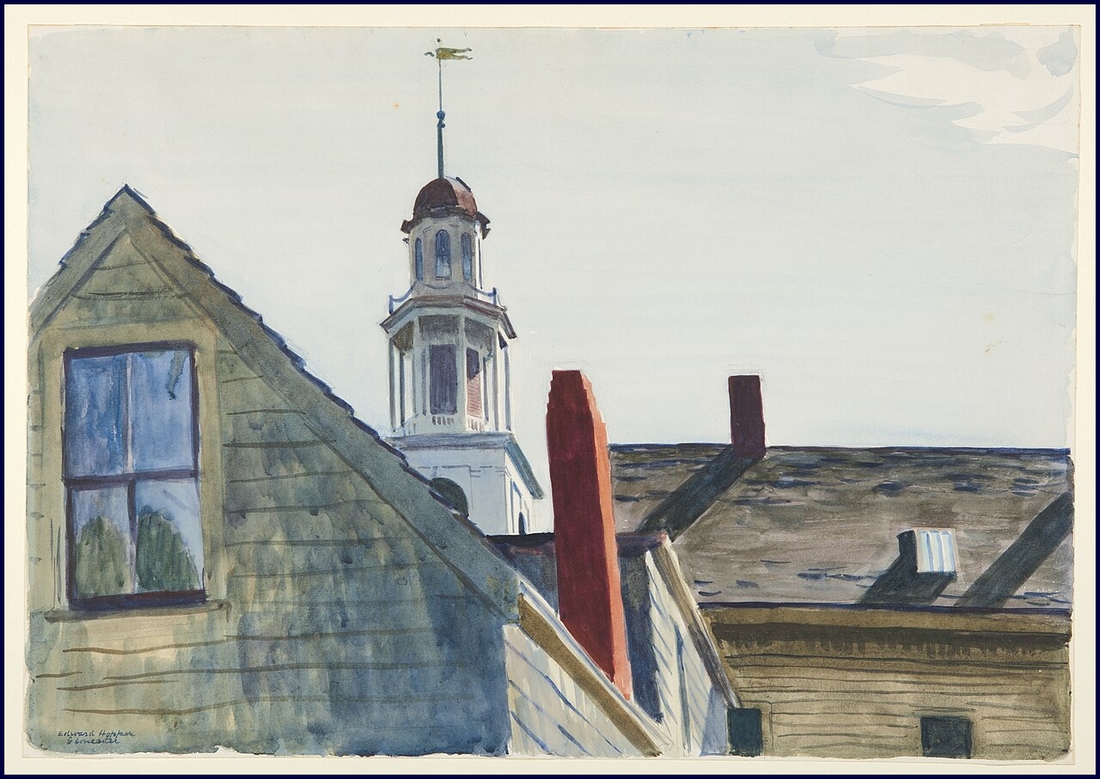 First Universalist Church, Gloucester, MA (Edward_Hopper, 1926)