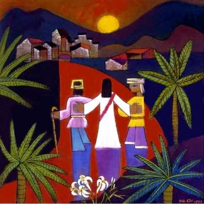 'The Road to Emmaus' by Chinese artist He Qi (1997)