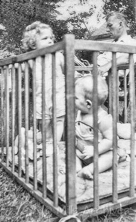 Frank plotting his escape from the playpen