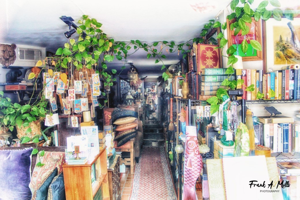 Bookstore vthrough window, Amherst, OH