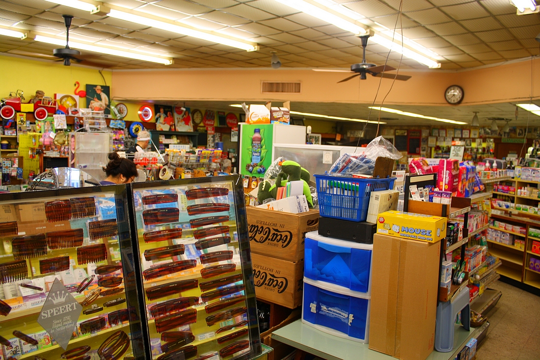Nau's Enfield Drug stuffed aisles, Austin, TX