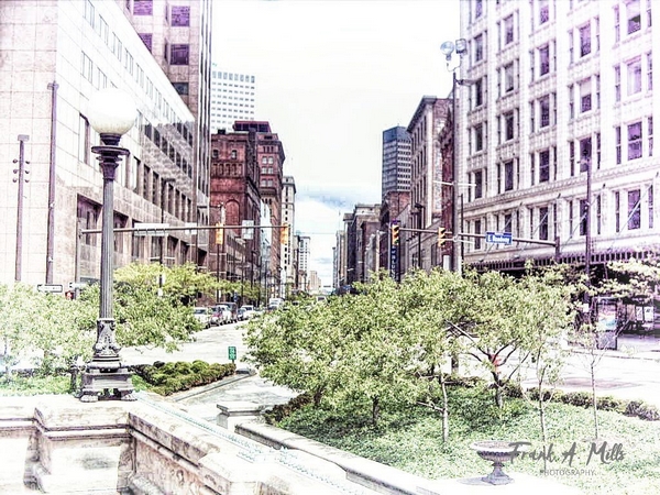 Euclid Avenue from Cleveland's Public Sqaure